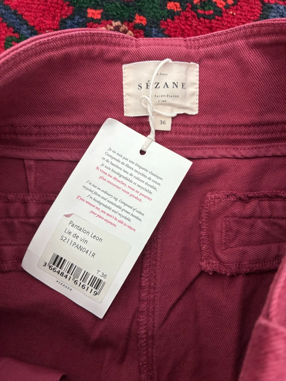Sézane Pantalon Leon - Picture 9 of 13